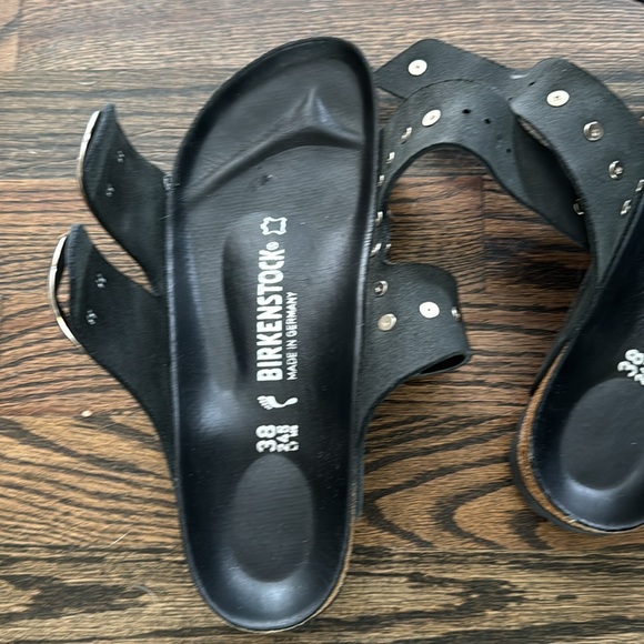Birkenstock🖤 Arizona Big buckle studded custom sandals size 38 - Picture 10 of 15